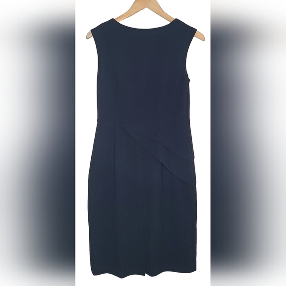 Adrianna Papell Asymmetrical Peplum Black Cocktail/ Formal Dress Women's Size 6 - Picture 1 of 7